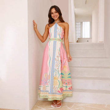 Sexy Strappy Backless Long Dress