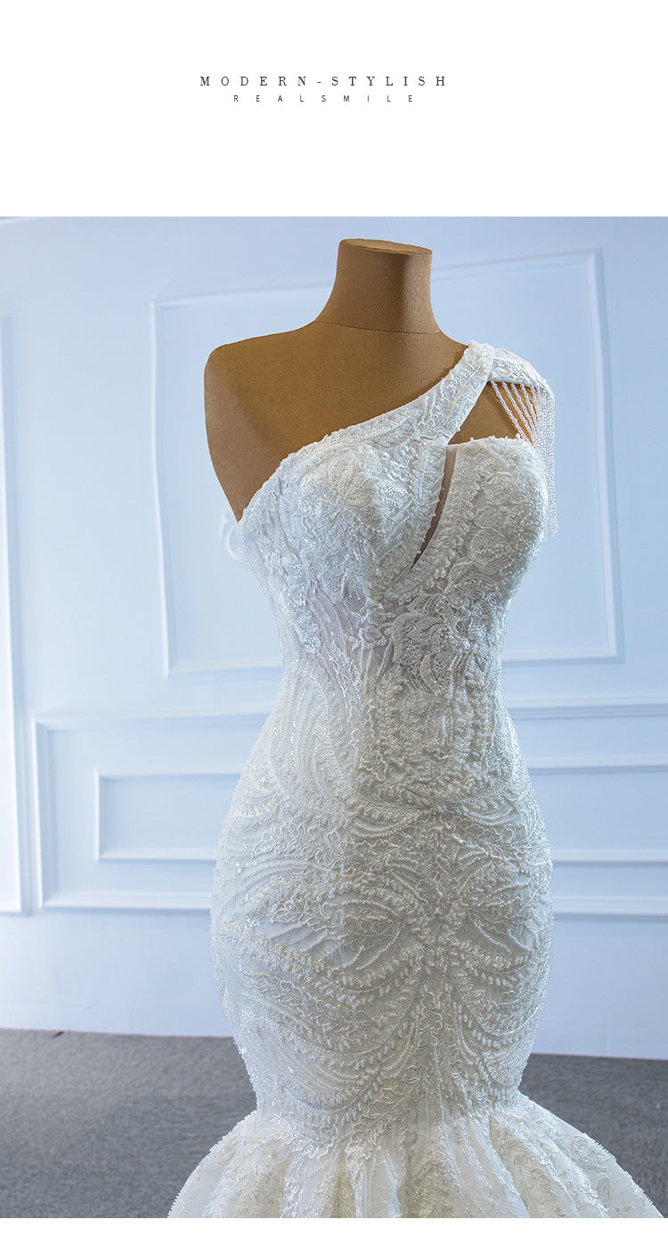 Sexy One Shoulder Mermaid Wedding Dresses