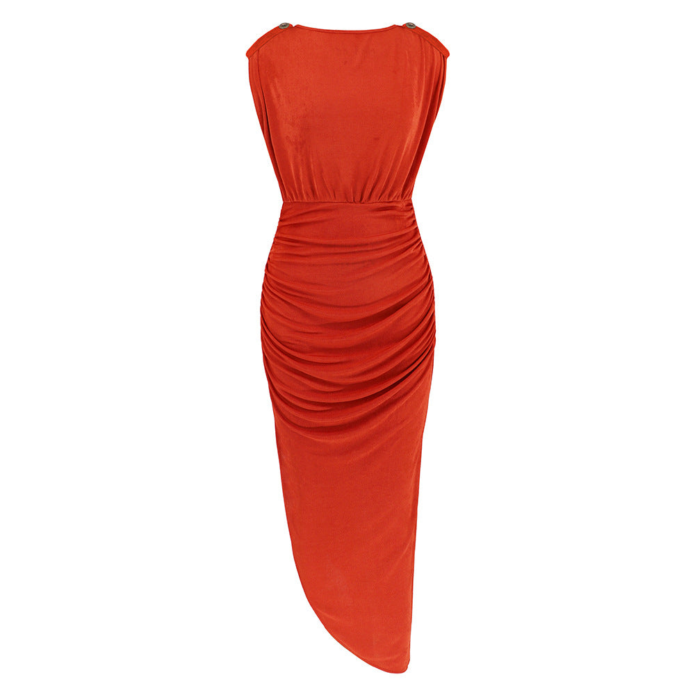 Sexy Pleated Night Party Dresses-Dresses-LQ587-juhong-M-Free Shipping at meselling99