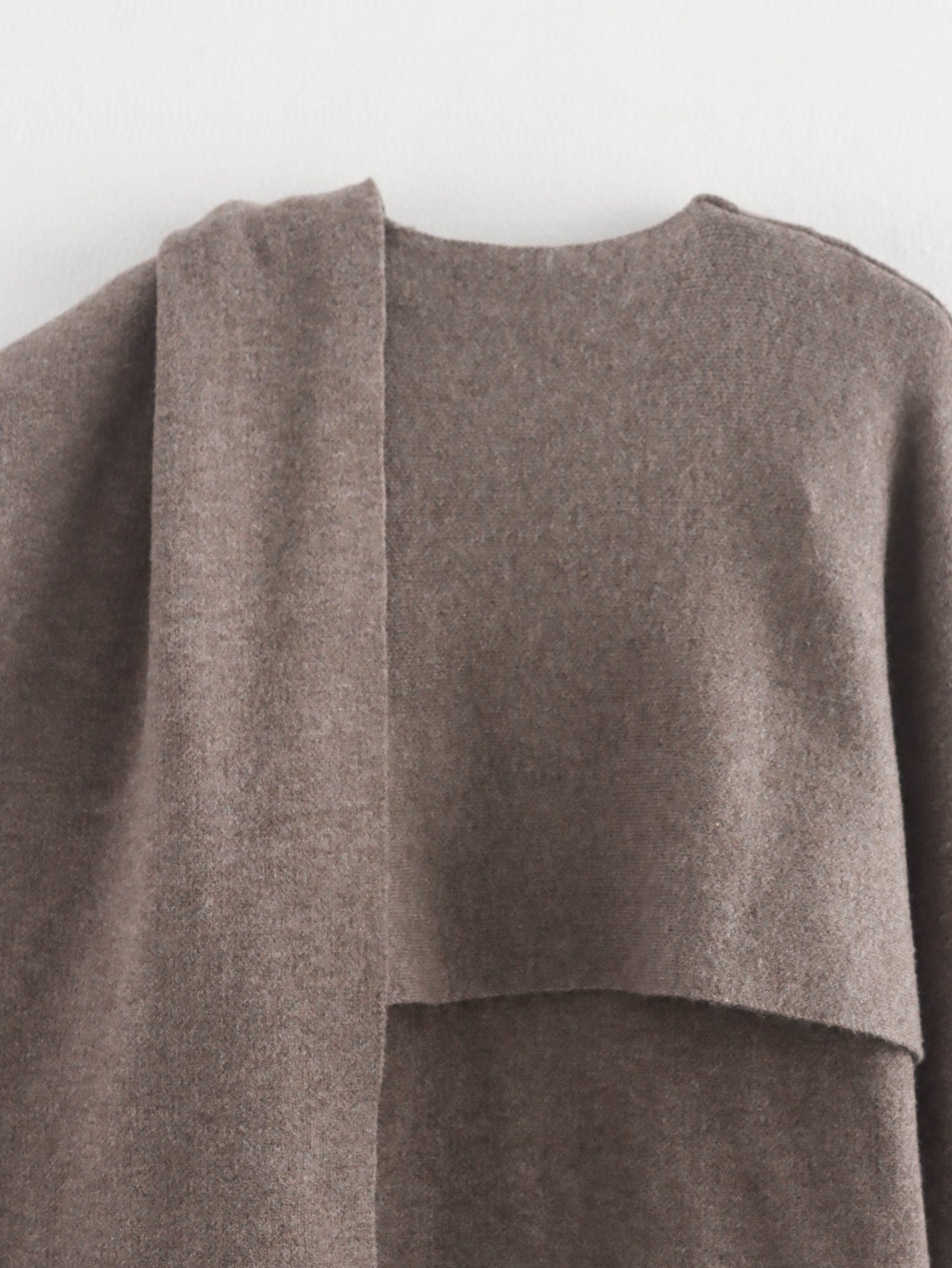 Spring Asymmetrical Scarf Short Loose Knit Coat Jacket