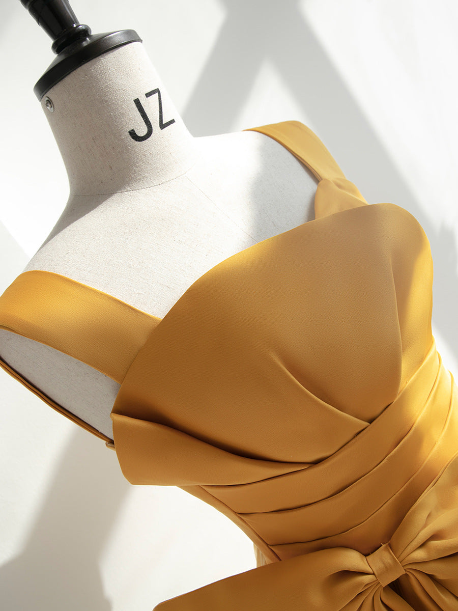 Elegant Long Prom Dresses with Bow-Dresses-Free Shipping at meselling99