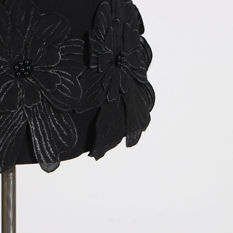 Designed Sweet 3D Floral Sleeveless Mini Dress