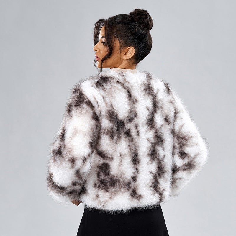 Women's Casual Street Style Fox Fur Jacket Coats
