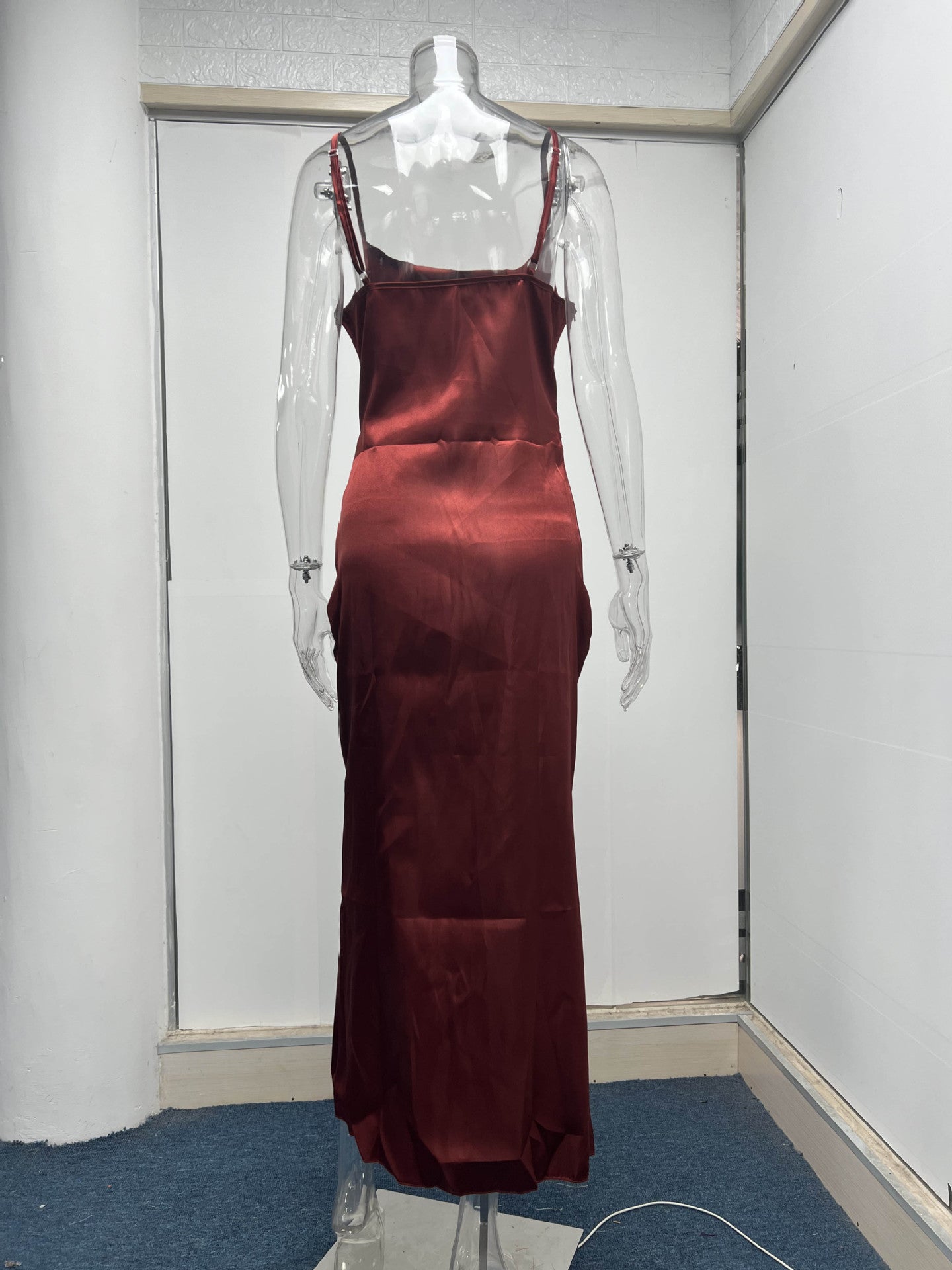 Sexy Satin Backless Women Party Dreses-Dresses-Free Shipping at meselling99
