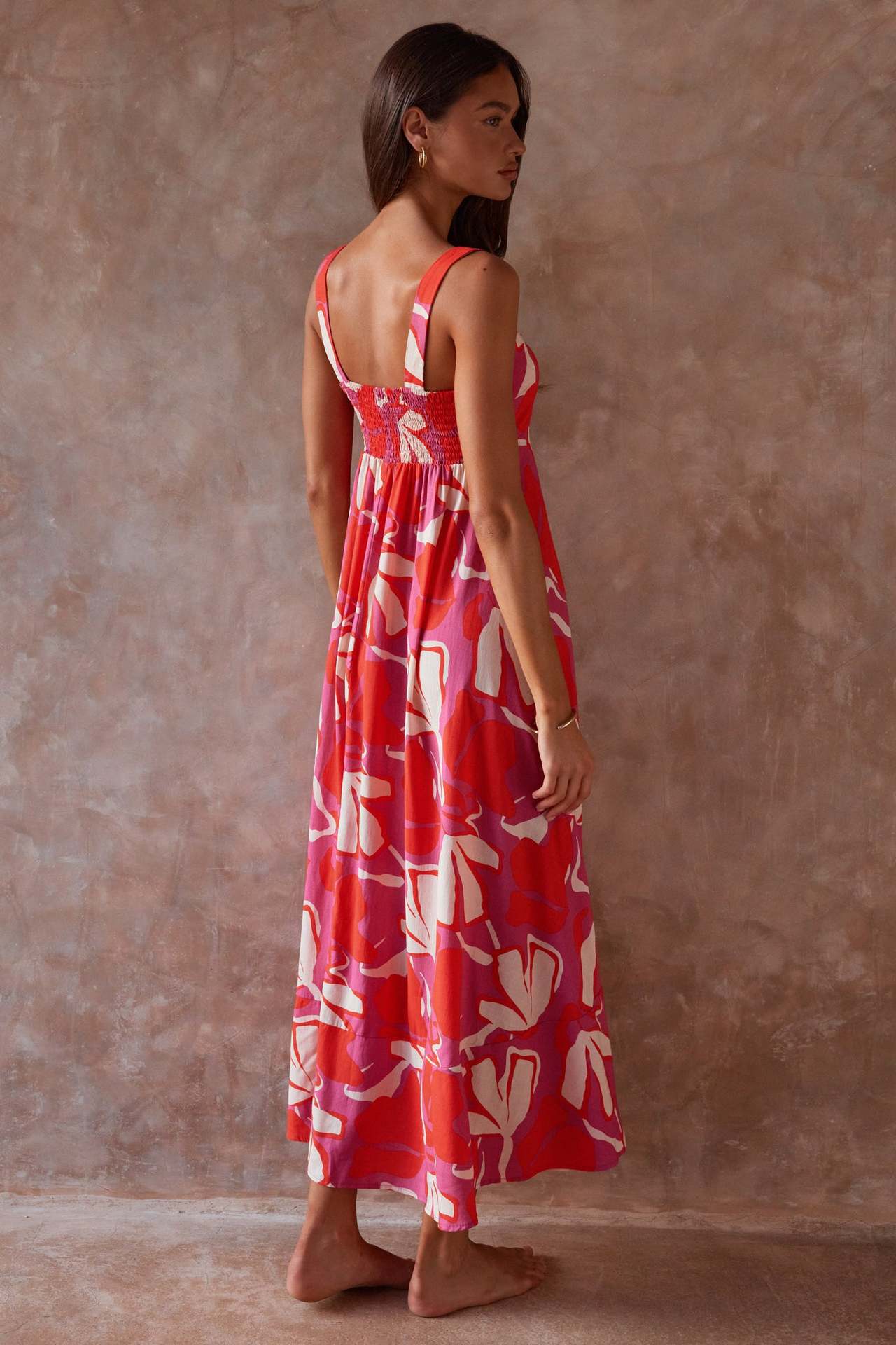 Casual Summer Floral Print Long Maxi Dresses