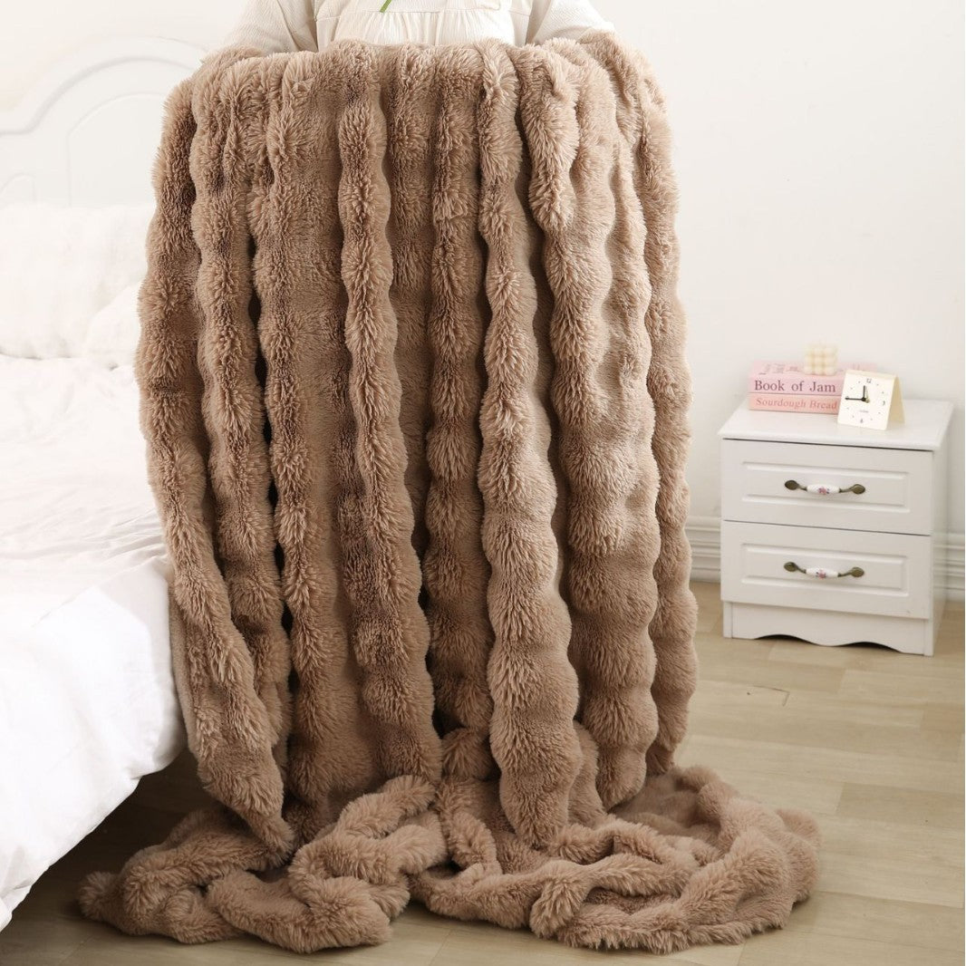 Soft & Thick Fleece Throw Blanket