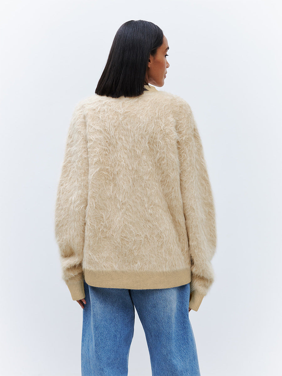 Women's Lazy Style Mink Sherpa Cardigan