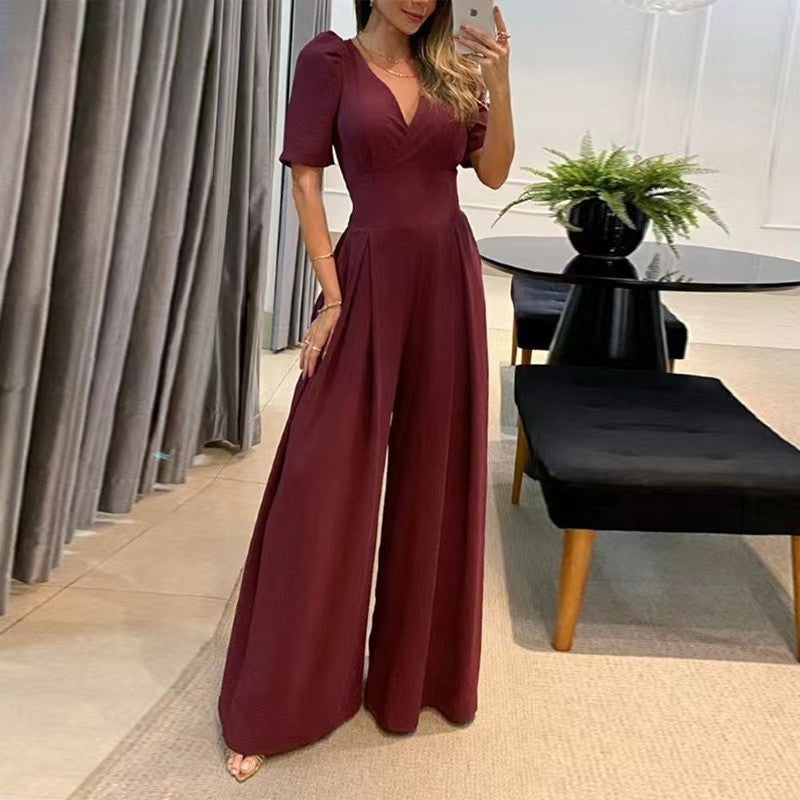 Casual Women Wide Legs Jumpsuits