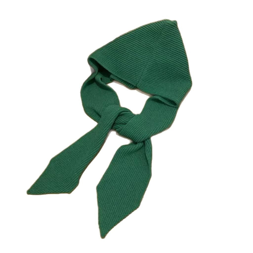 Women's Knit Hooded Cape Scarf 2pcs/set