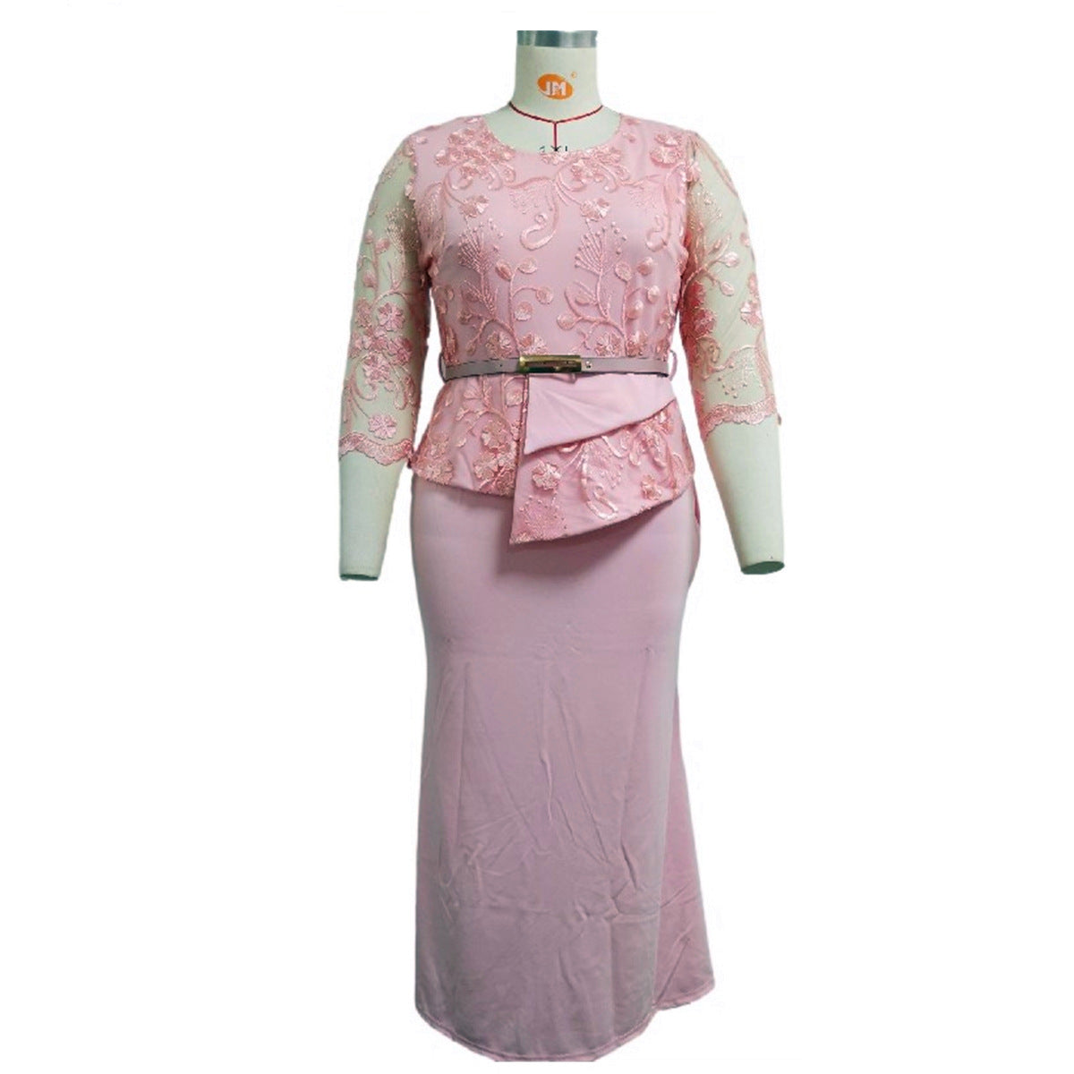 Extra Plus Size Lace Spliced Maxi Dress