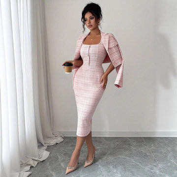 Elegant Evening & Date Night Short Blazer Dress