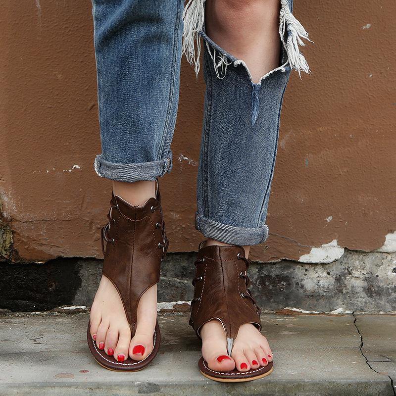 Women Summer Flip Flop Flat Sandals-STYLEGOING