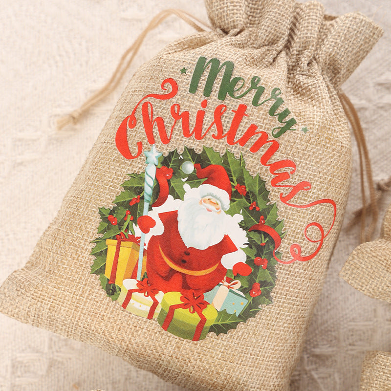 Christmas Drawstring Gift Bags