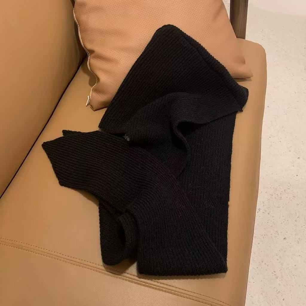 Women's Knit Hooded Cape Scarf 2pcs/set