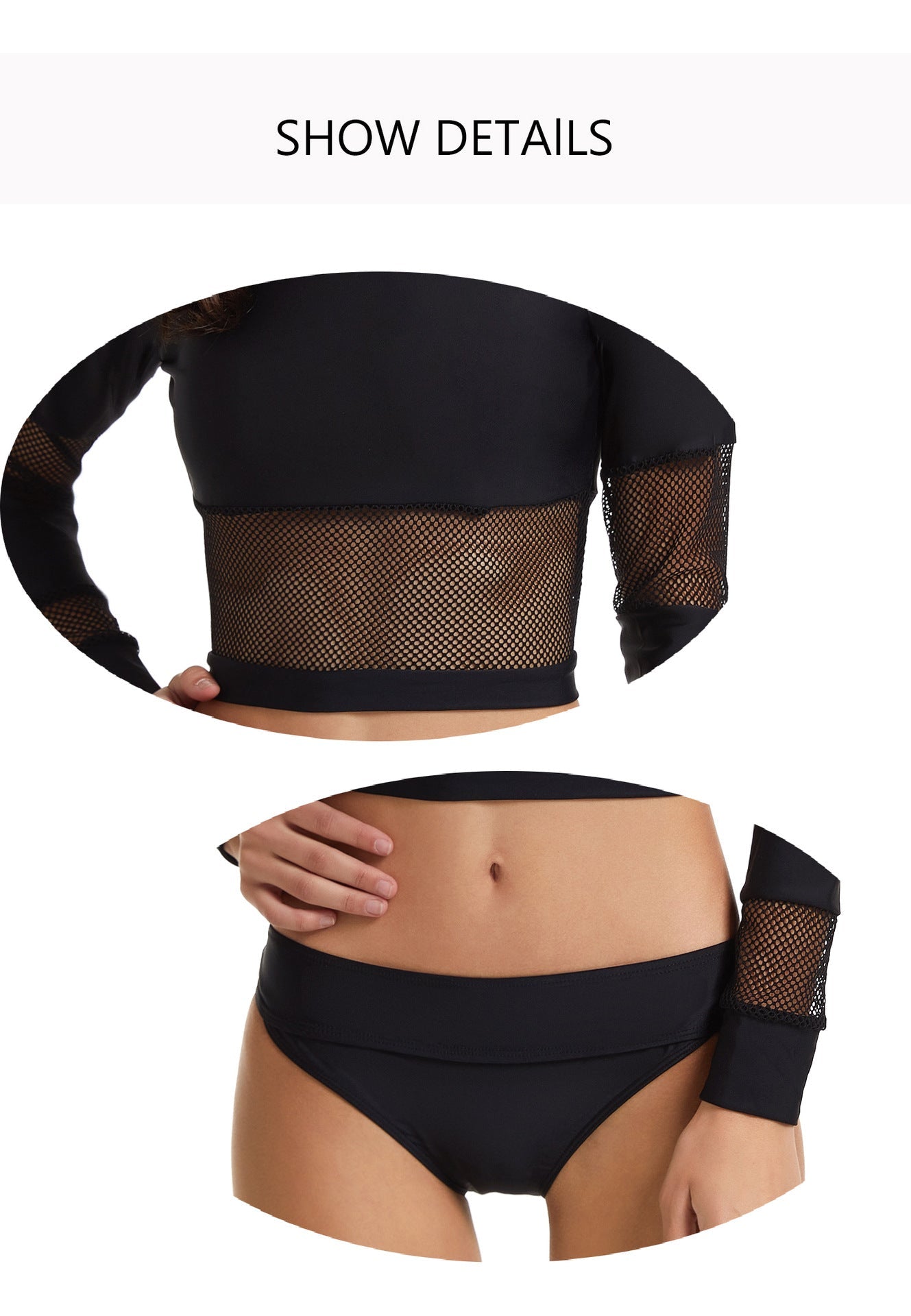 Sexy Black Diving Swimwear for Women