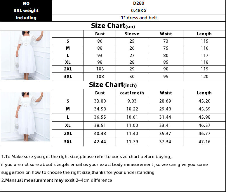 Elegant Chiffon Women Dresses with Belt-Dresses-Free Shipping at meselling99