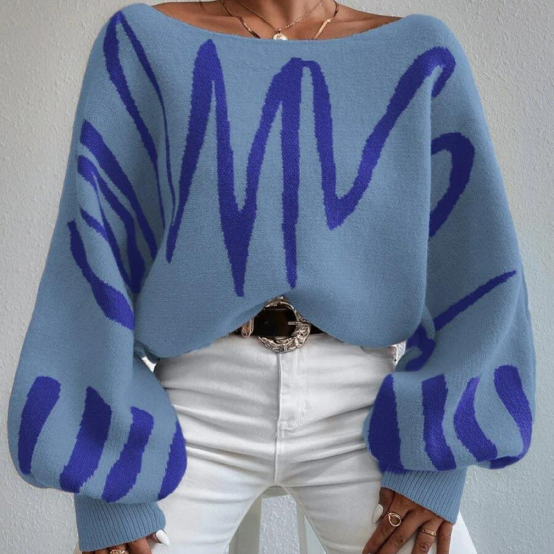 Designed Casual Knitted Pullover Sweaters