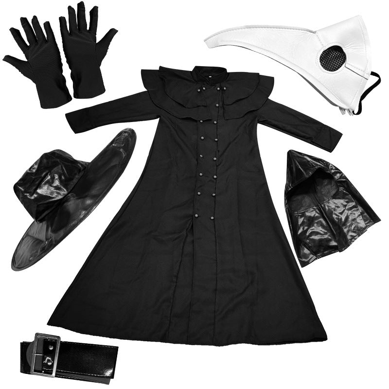 Halloween Medieval Steampunk Plague Doctor Costume for Adults