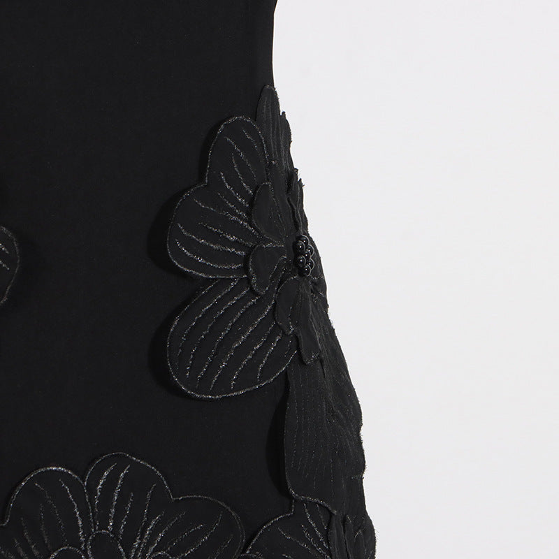 Designed Sweet 3D Floral Sleeveless Mini Dress