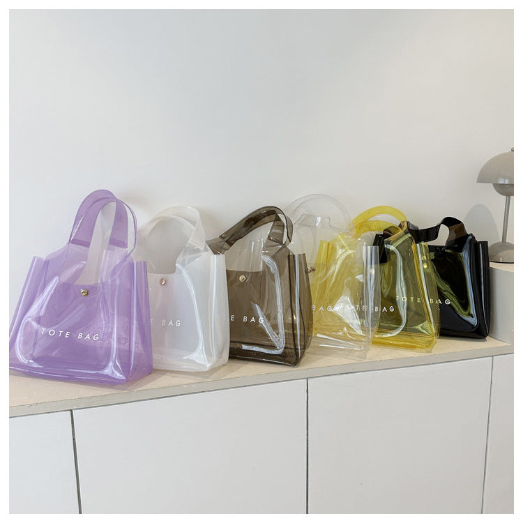 Chic PVC Clear Shoulder Bag