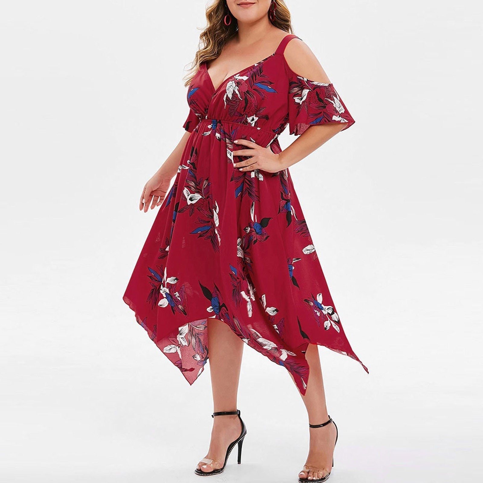 Summer Chiffon Women Plus Sizes Dresses-Dresses-Free Shipping at meselling99