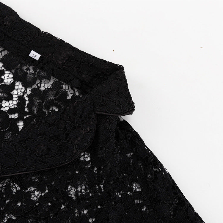 Women's Lace See-Through Two-Piece Set