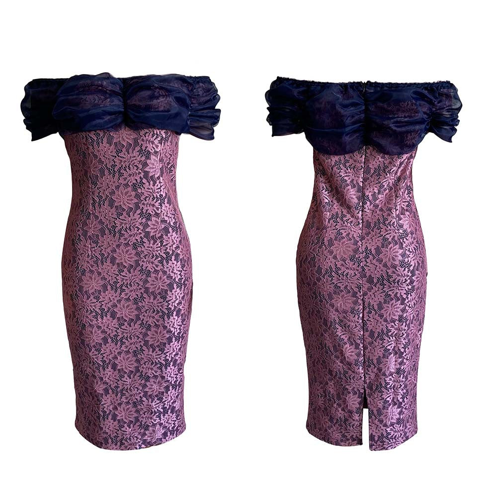 Sexy Off The Shoulder Plus Sizes Lace Party Dresses-Dresses-Free Shipping at meselling99