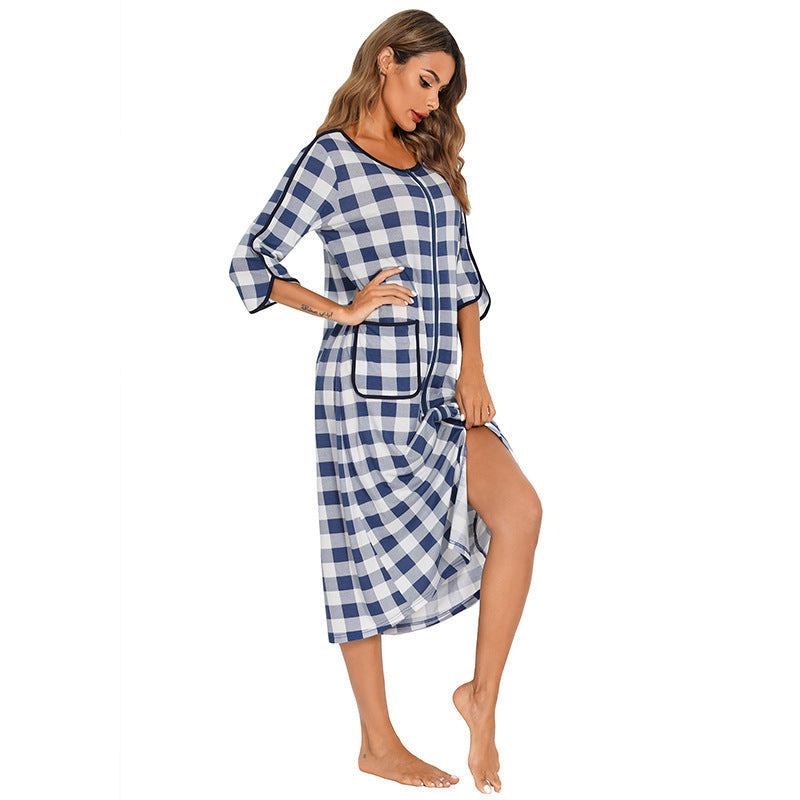Casual Comfortable Plus Sizes Long Nightgown