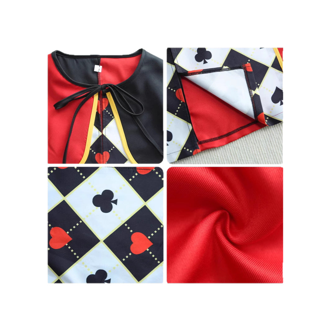 Queen of Hearts Red Cape Cloak