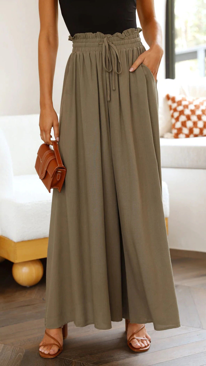 Women's High-Waisted Wide-Leg Palazzo Pants