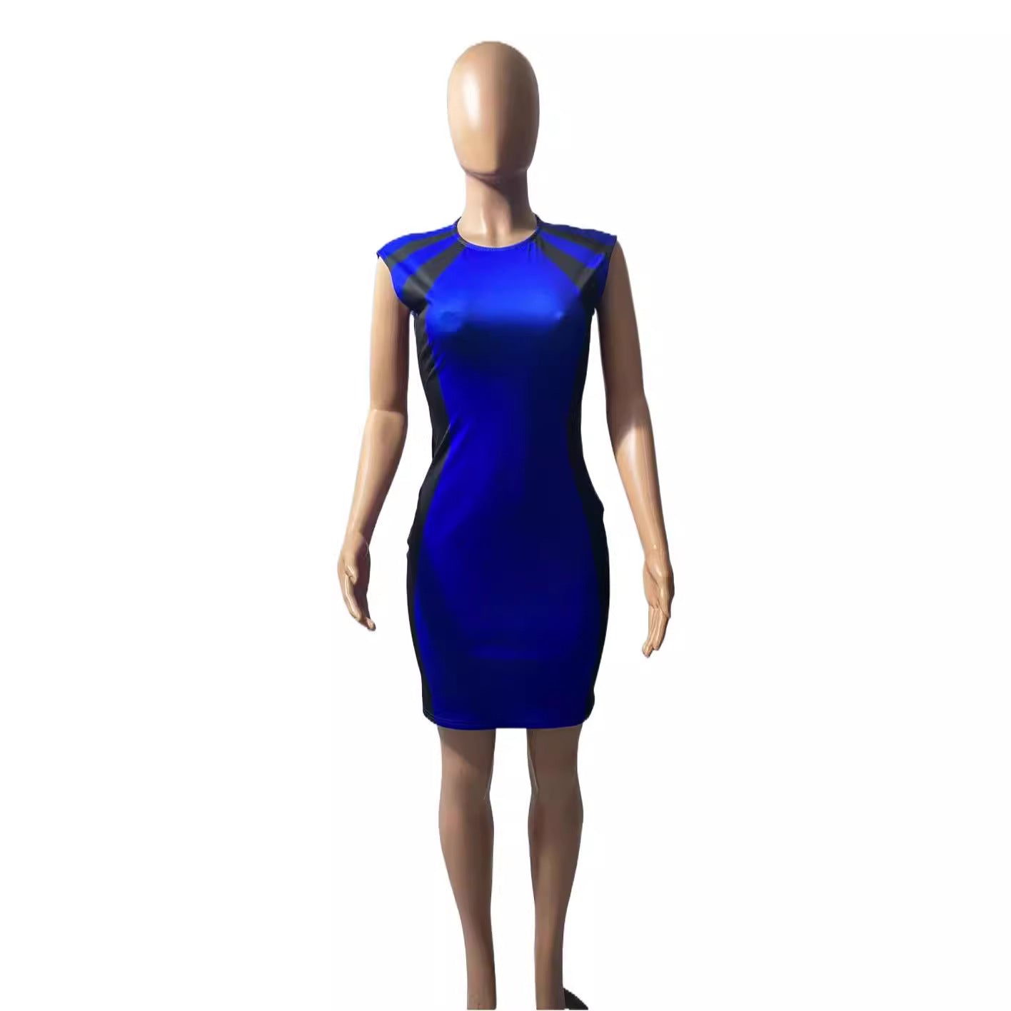 Sexy Round Neck Sleeveless Mini Sheath Dresses