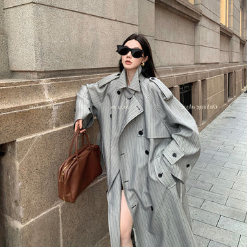 Women's Double-Breasted Trench Coat