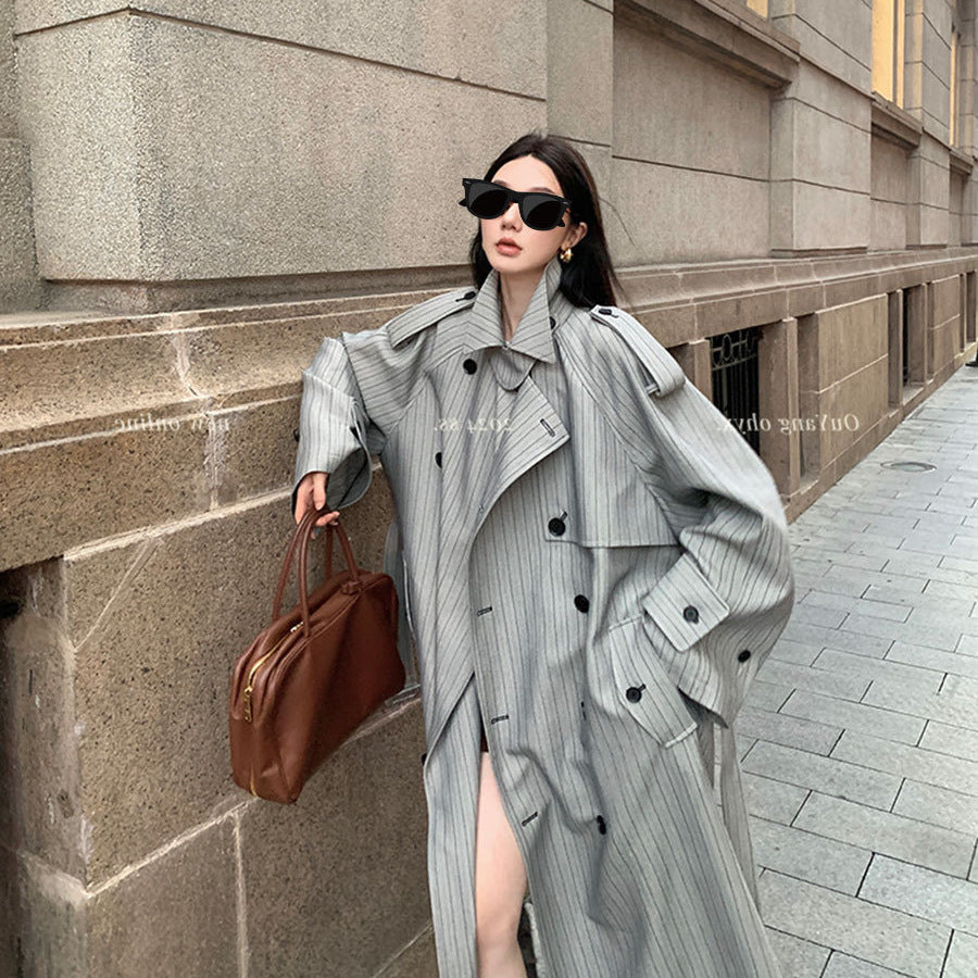 Women's Double-Breasted Trench Coat