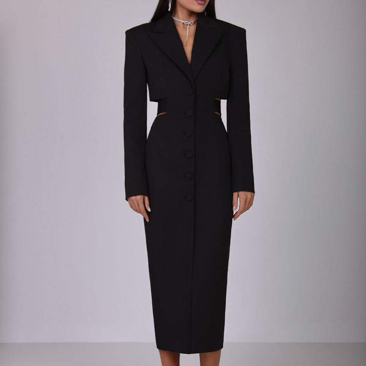 Women's Cutout Blazer Office Dress