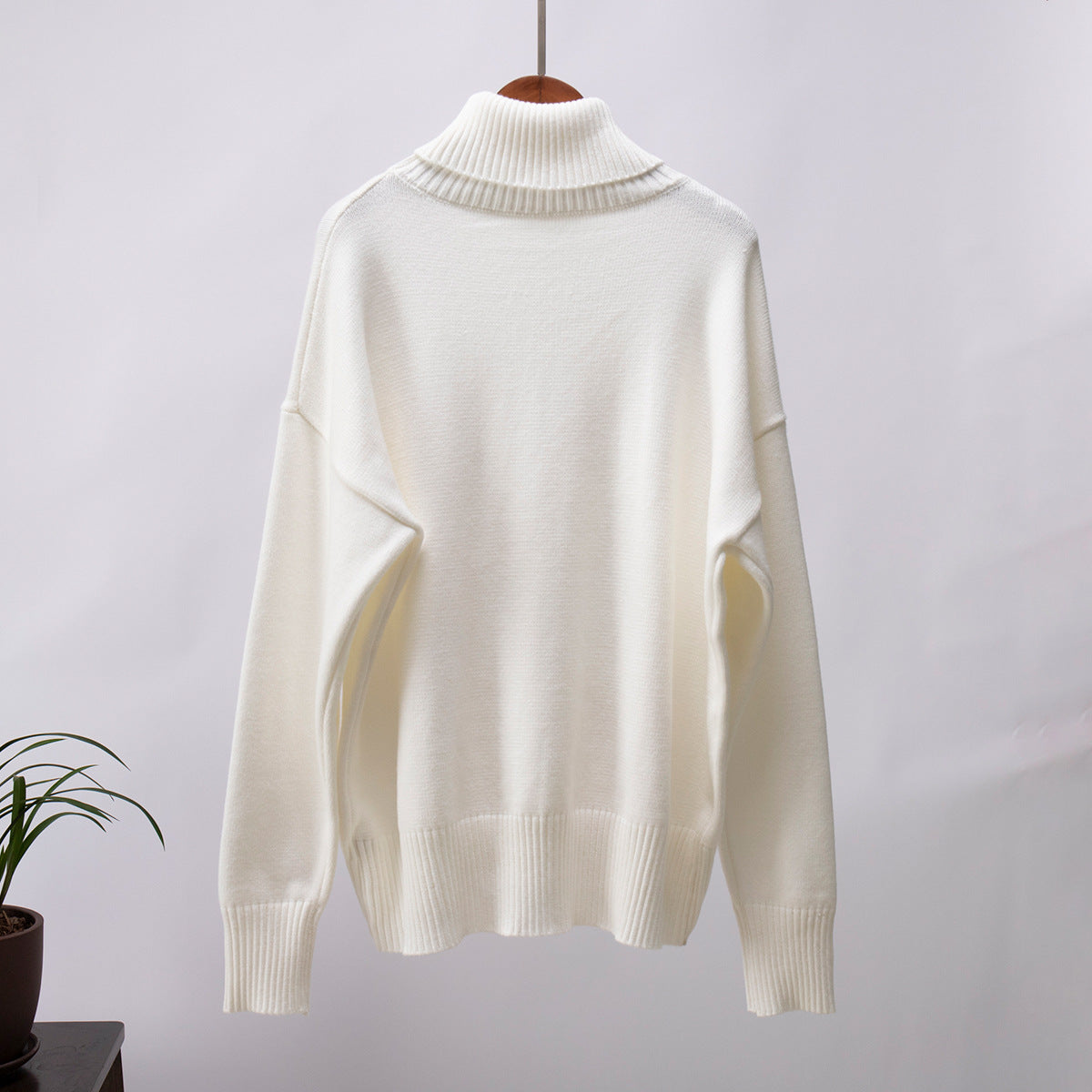 Classical High Neck Knitted Pullover Sweaters
