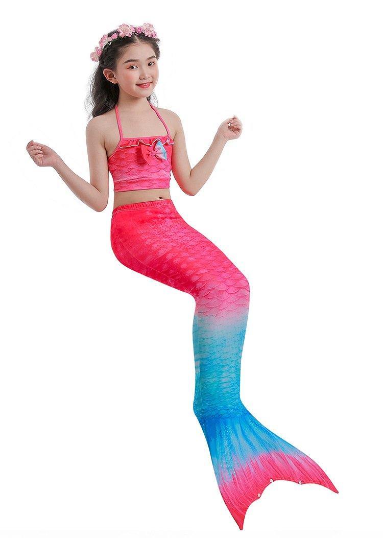 Grils Summer Mermaid Dress&Bikini-STYLEGOING