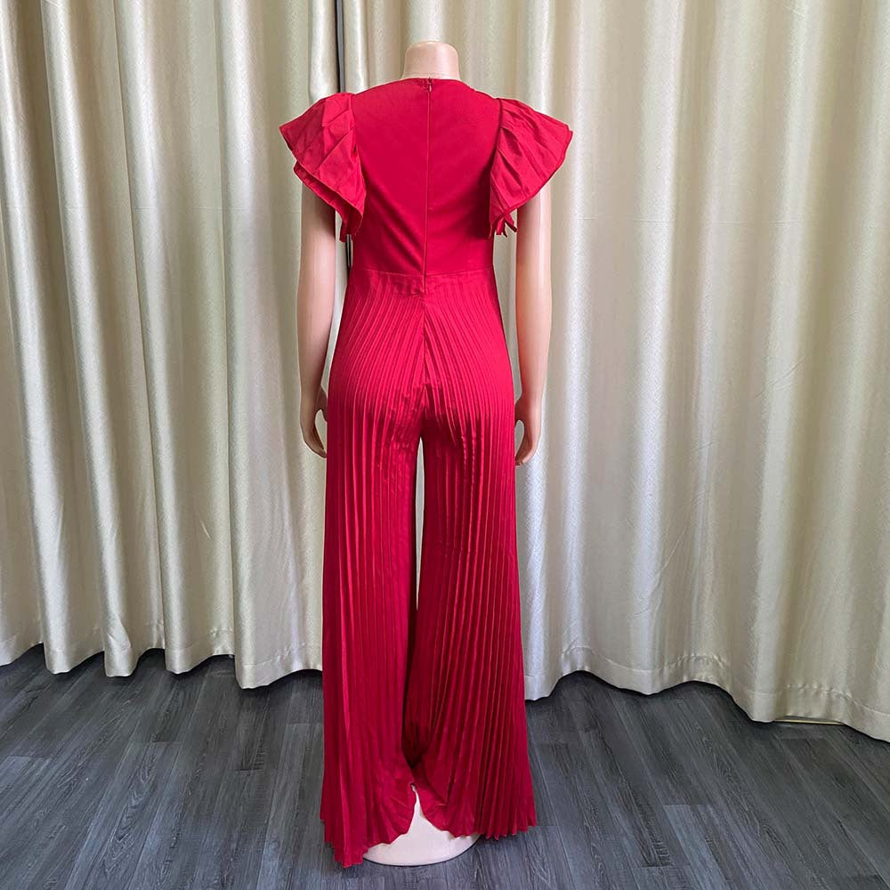 Sexy Deep V Neck Women Long Jumpsuits-Suits-Free Shipping at meselling99