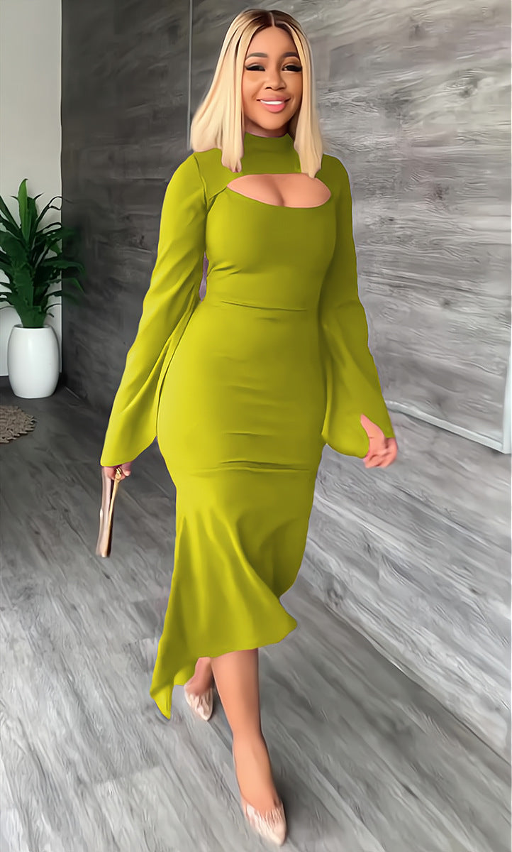 Sexy Long Sleeves Sheath Dresses-Dresses-Free Shipping at meselling99