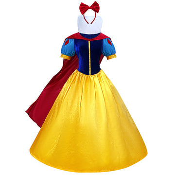 Snow White Costume Dress - Halloween Cosplay & Fairy Tale Stage Performance Outfit