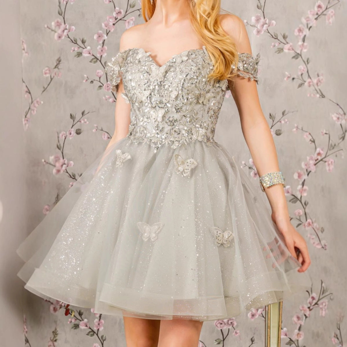 Strapless A-Line Homecoming Dress