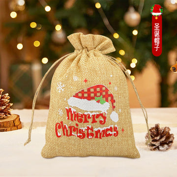 Christmas Drawstring Gift Bag for Apples 24pcs/Set