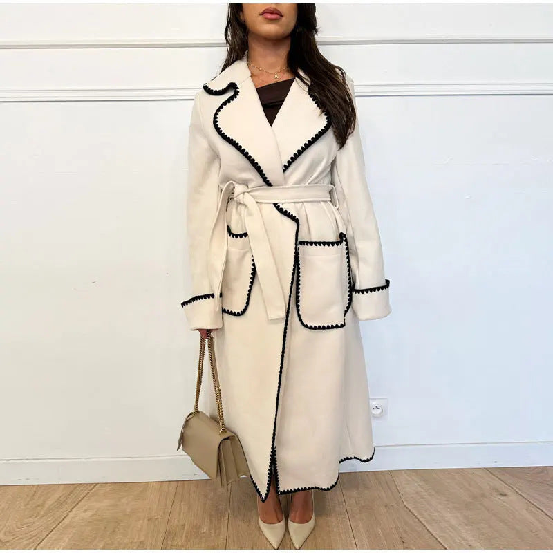 Fashion Winter Long Sleeves Woolen Coats