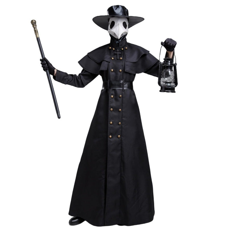 Halloween Medieval Steampunk Plague Doctor Costume for Adults