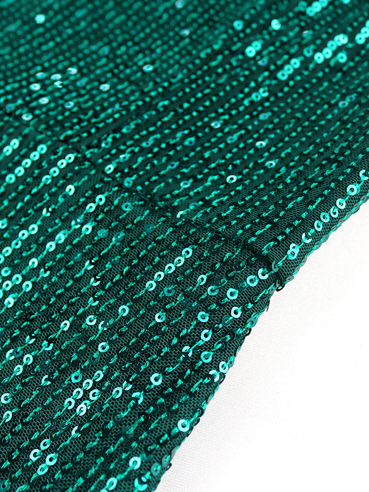 Sexy See Through Green Evening Party Dresses-Dresses-Free Shipping at meselling99