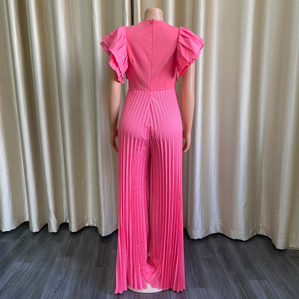 Sexy Deep V Neck Women Long Jumpsuits-Suits-Free Shipping at meselling99