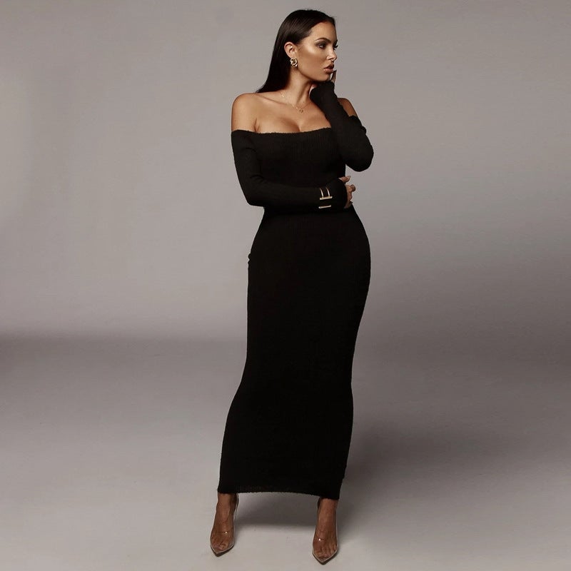 Sexy Off The Shoulder Backless Long Dresses-Dresses-Free Shipping at meselling99