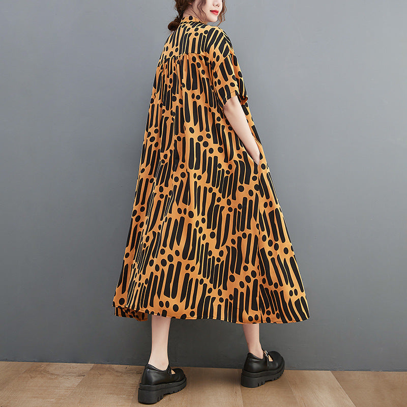 Casual Summer Chiffon Plus Sizes Long Cozy Dresses-Dresses-Free Shipping at meselling99