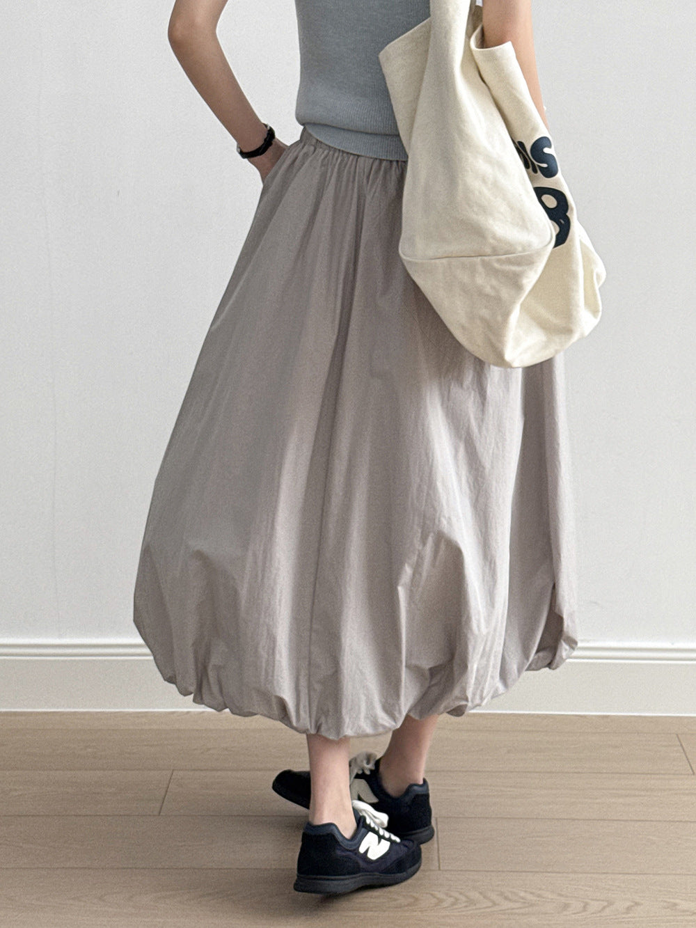 Women's Summer A-Line Skirt-White-M-Free Shipping Leatheretro