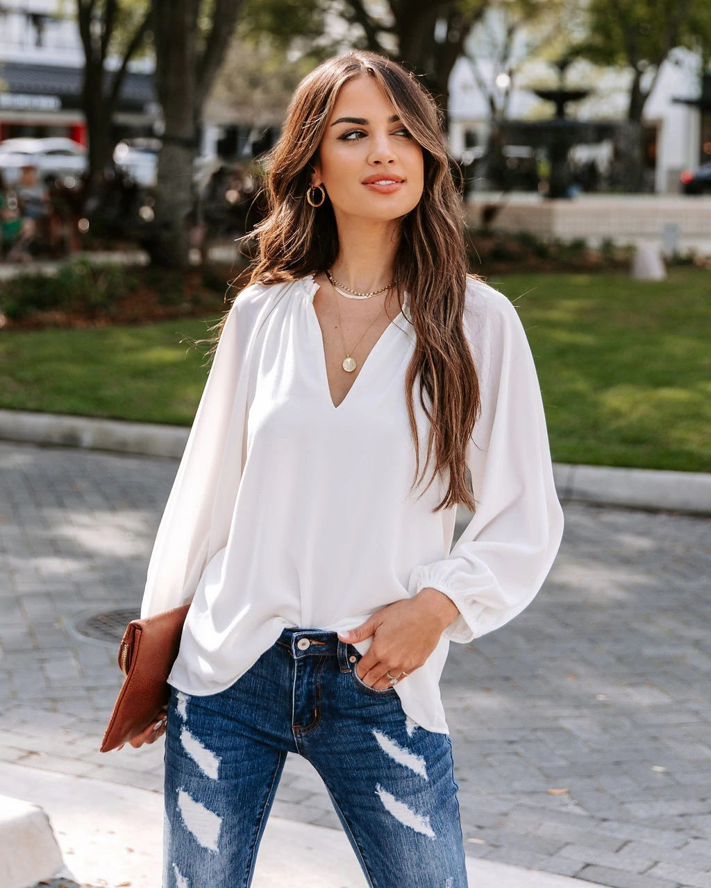 Sheer Bliss Peasant Blouse