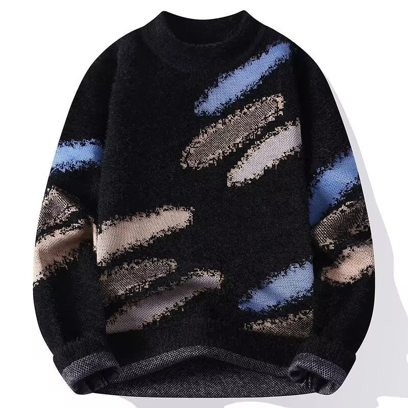 Men’s Faux Mink Thickened Knit Sweater
